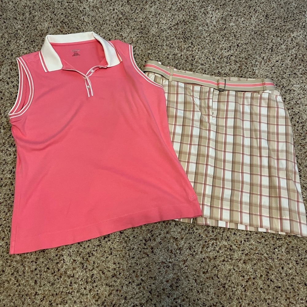 Izod Golf tank and skort set size M